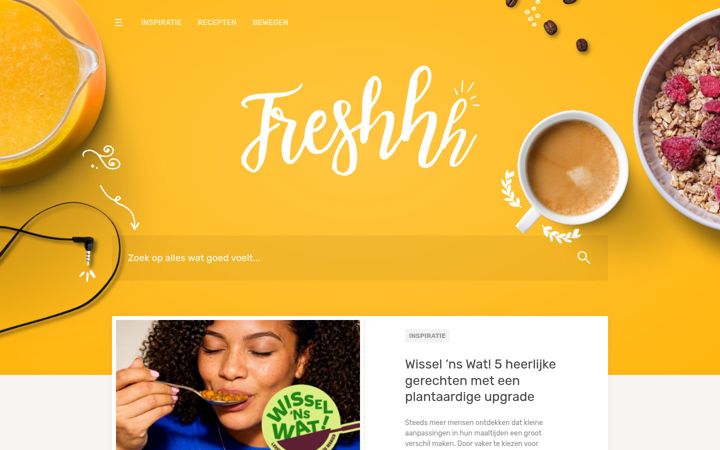 Screenshot of freshhh.nl