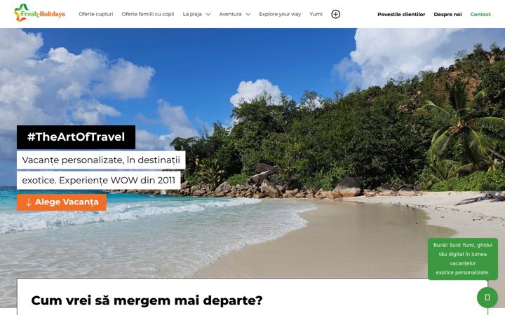 Screenshot of freshholidays.ro