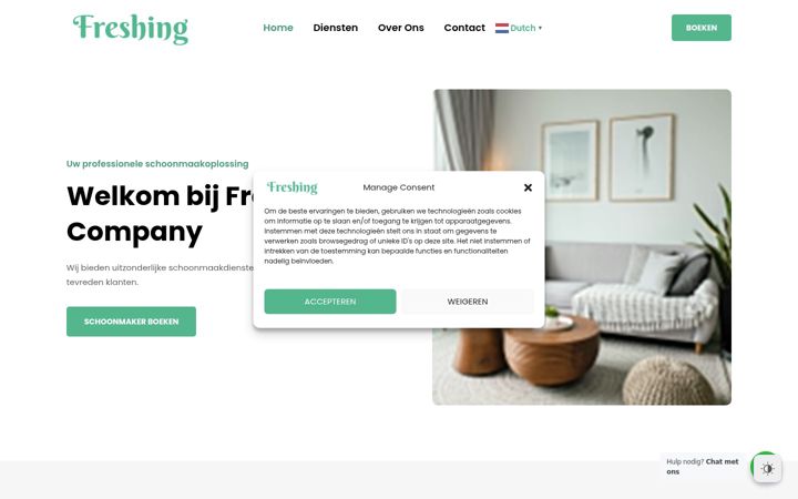 Screenshot of freshing.nl
