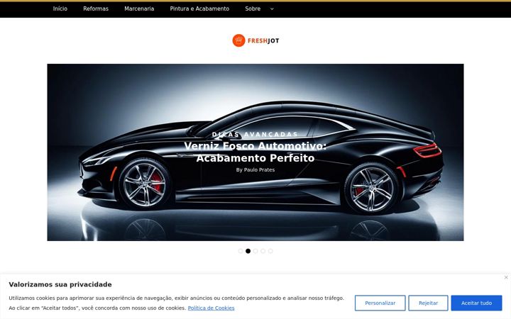 Screenshot of freshjot.com