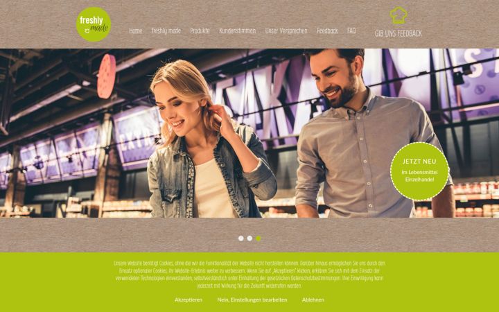 Screenshot of freshly-made.de