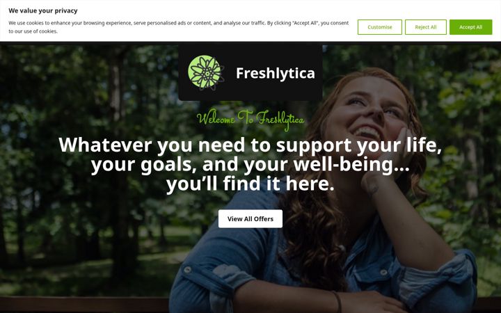 Screenshot of freshlytica.com