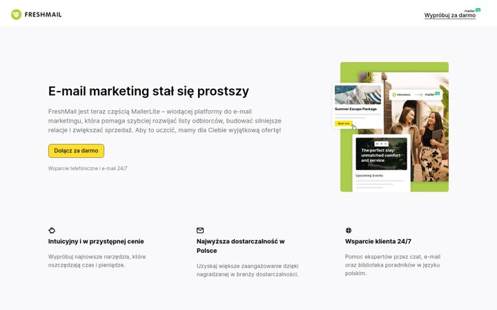 Screenshot of freshmail.pl