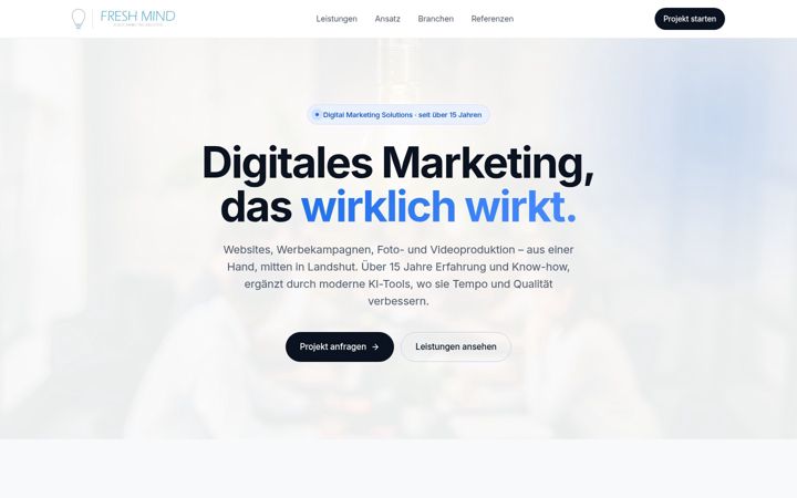 Screenshot of freshmind-marketing.de