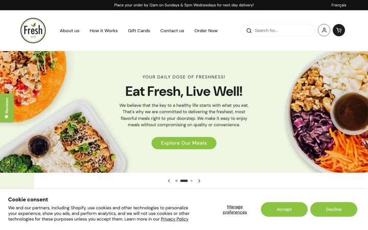 Screenshot of freshmtl.ca
