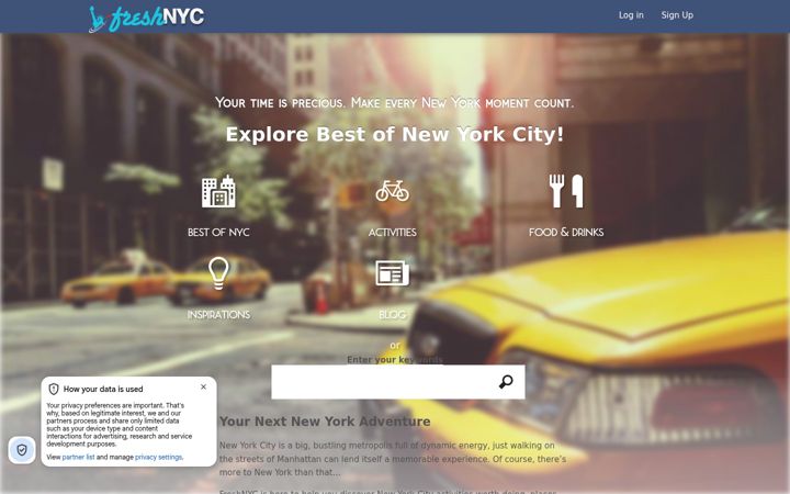 Screenshot of freshnyc.com