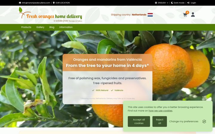 Screenshot of freshoranges-homedelivery.com