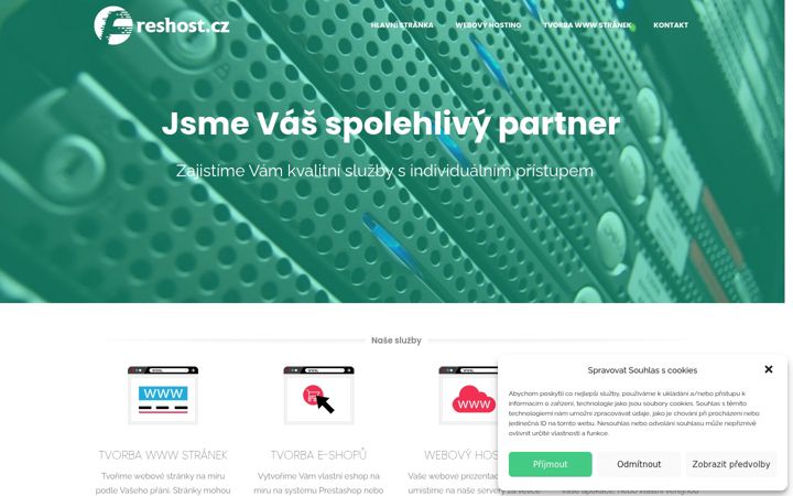 Screenshot of freshost.cz