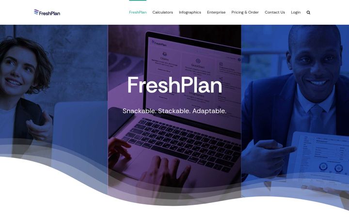 Skärmbild av freshplan.ca