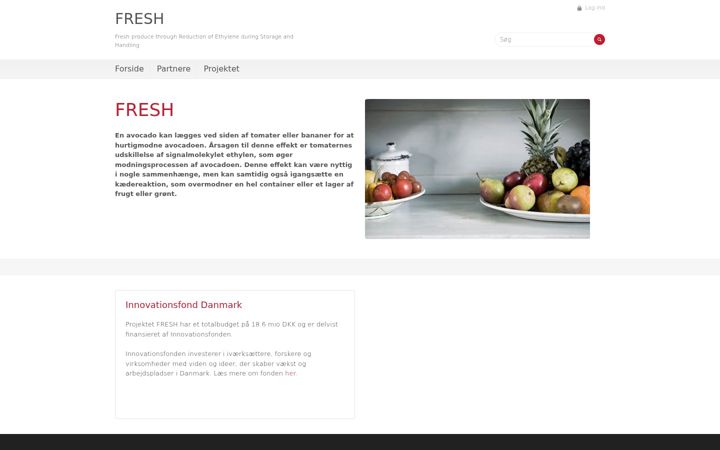 Screenshot of freshproject.dk