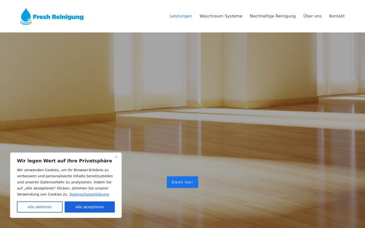 Screenshot of freshreinigung.de
