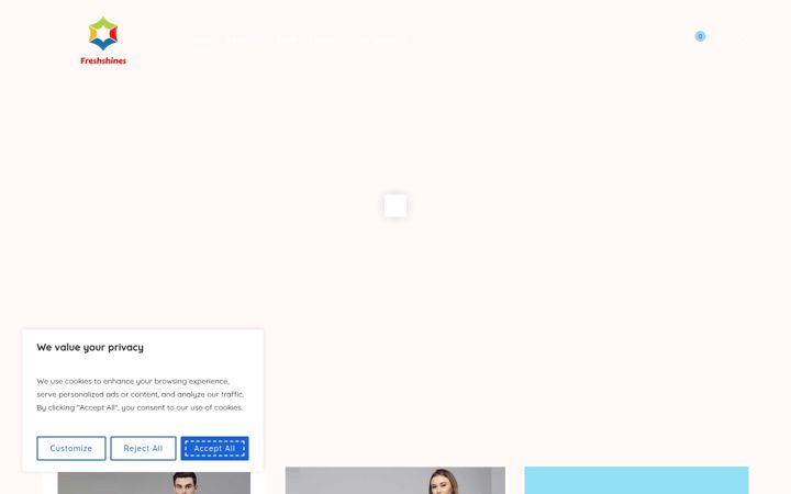 Screenshot of freshshines.com