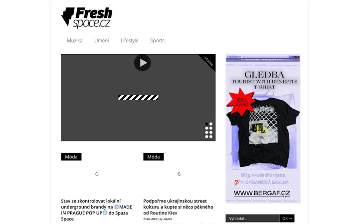 Screenshot of freshspace.cz