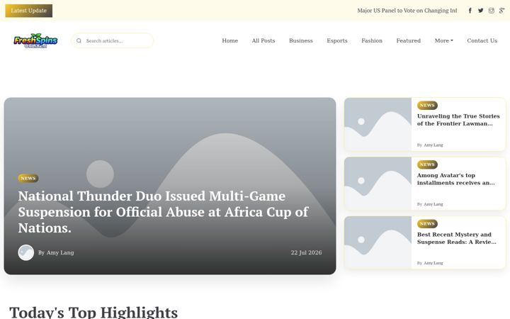 Screenshot of freshspinsonline.nl