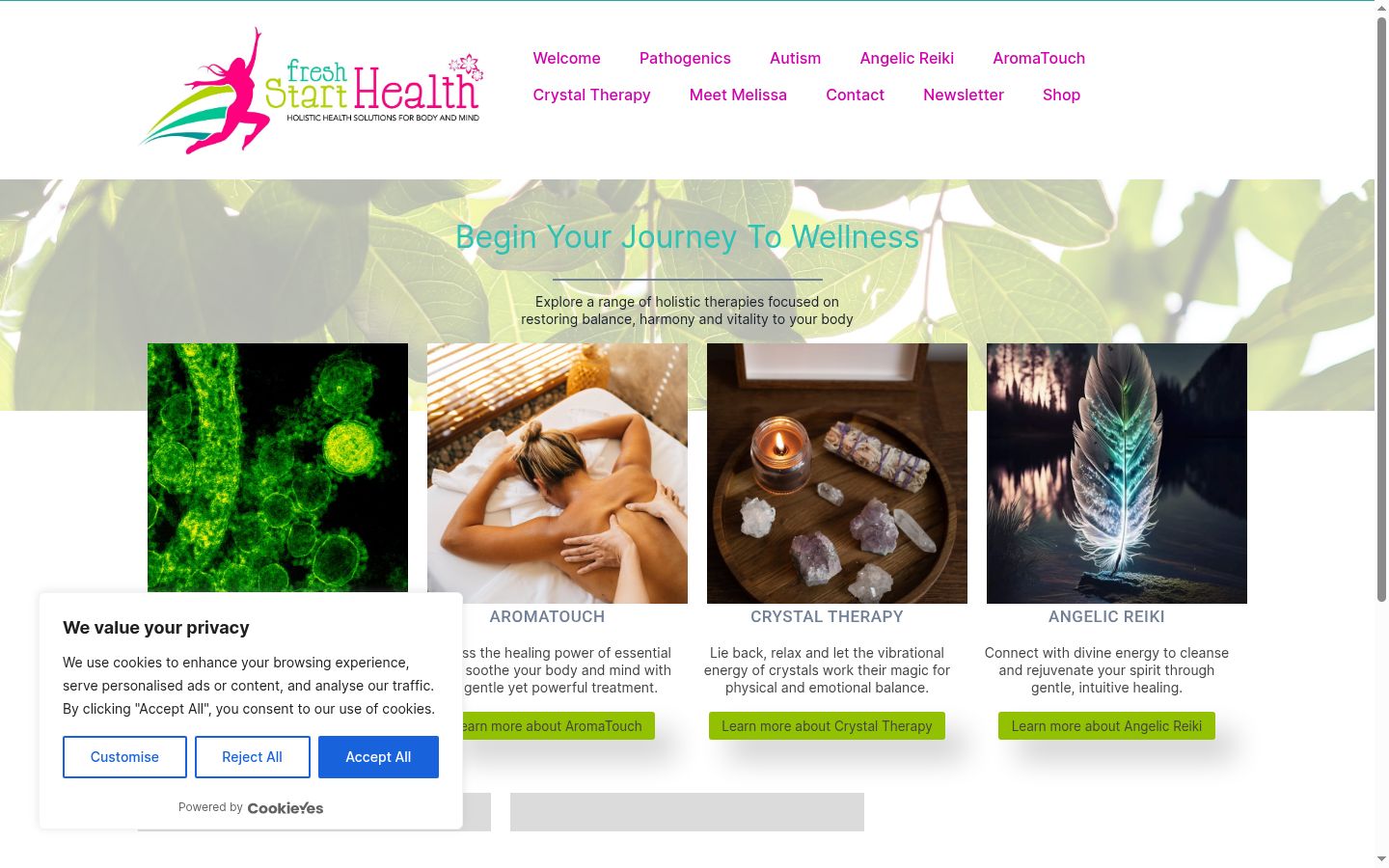 Screenshot tal-banner tal-kunsens muri qabel kwalunkwe interazzjoni