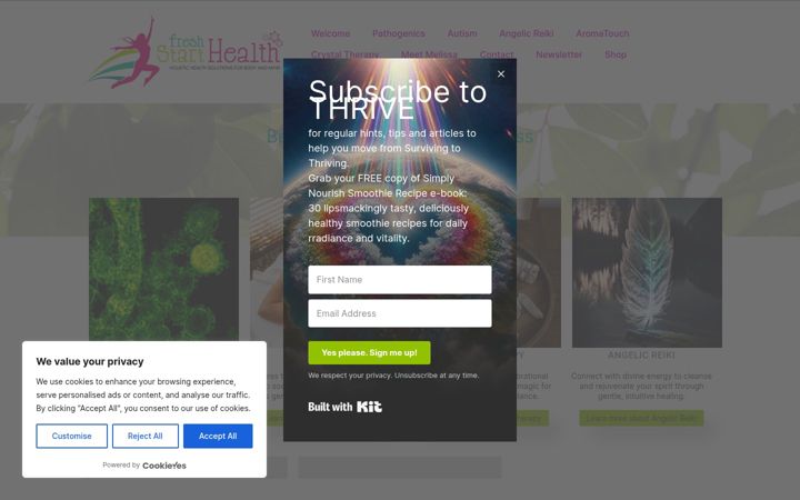 Screenshot ta' freshstarthealth.uk