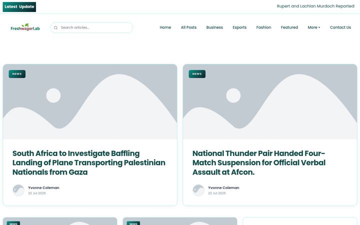 Screenshot of freshwagerlab.nl