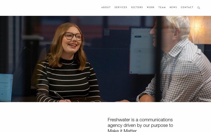Screenshot of freshwater.co.uk