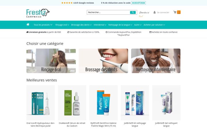 Screenshot of freshz.fr