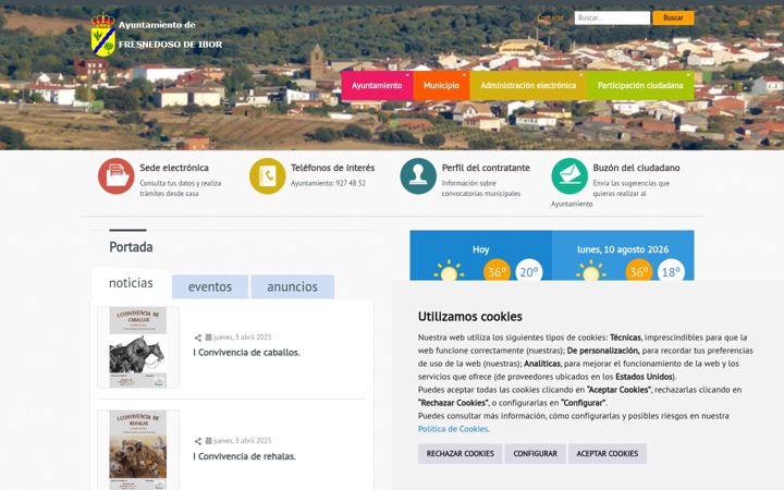 Screenshot of fresnedosodeibor.es