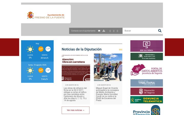 Screenshot stránky fresnodelafuente.es