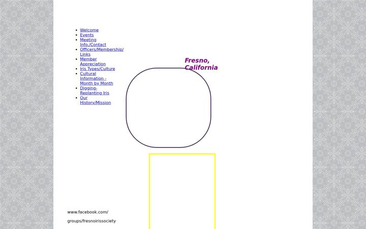 Screenshot of fresnoirissociety.org
