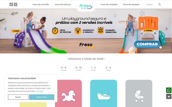 Captura de ecrã de fresobaby.com.br
