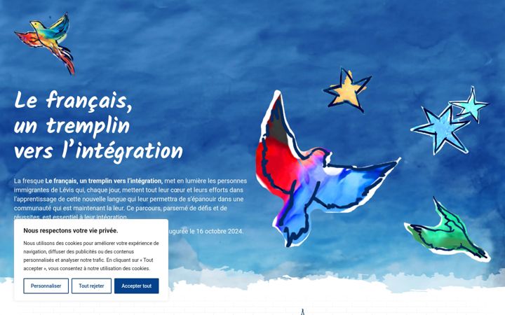 Screenshot of fresquelefrancaislevis.com