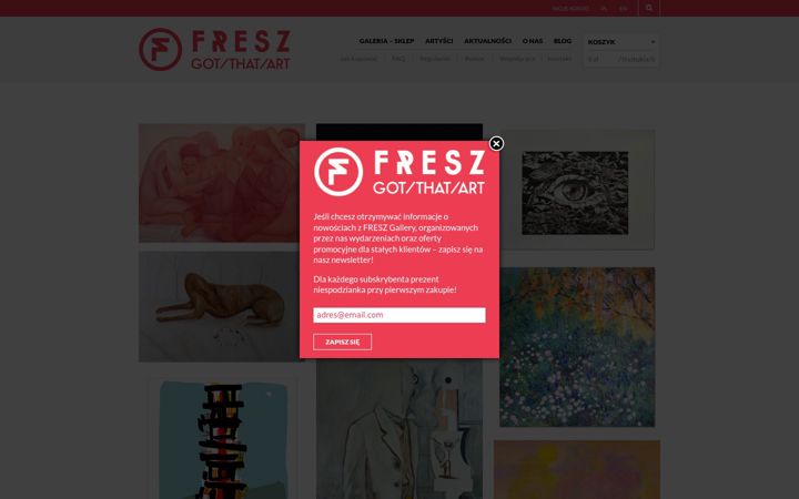 Screenshot of freszgallery.pl