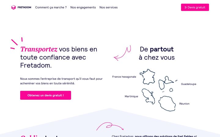 Screenshot of fretadom.com