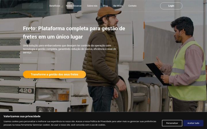 Captura de ecrã de freto.com.br