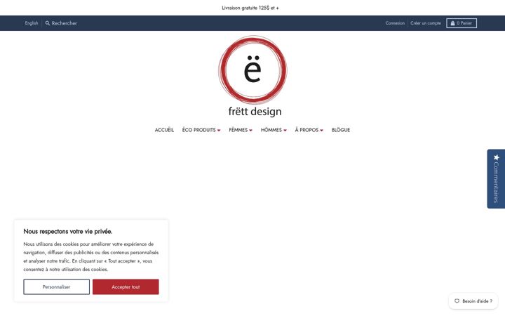 Screenshot of frettdesign.ca