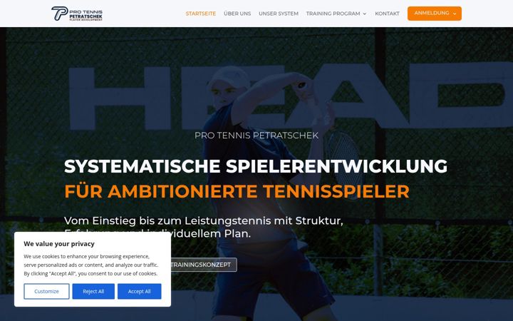 Screenshot of freude-am-tennis.de