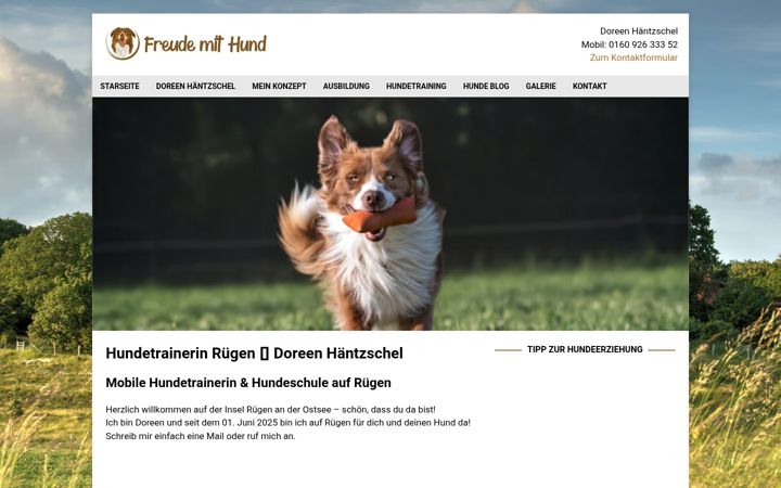 Posnetek zaslona freude-mit-hund.de
