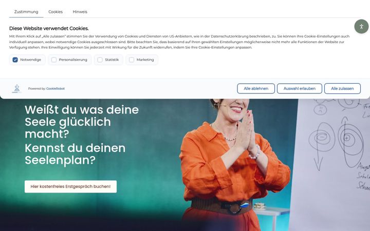 Posnetek zaslona freudenkoerper.de