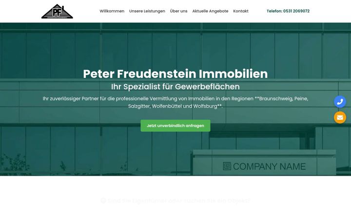Captura de pantalla de freudenstein-immobilien.de