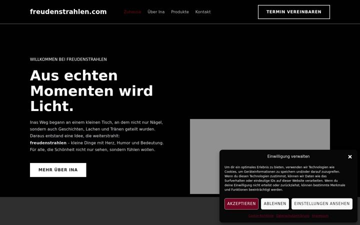 Screenshot of freudenstrahlen.com