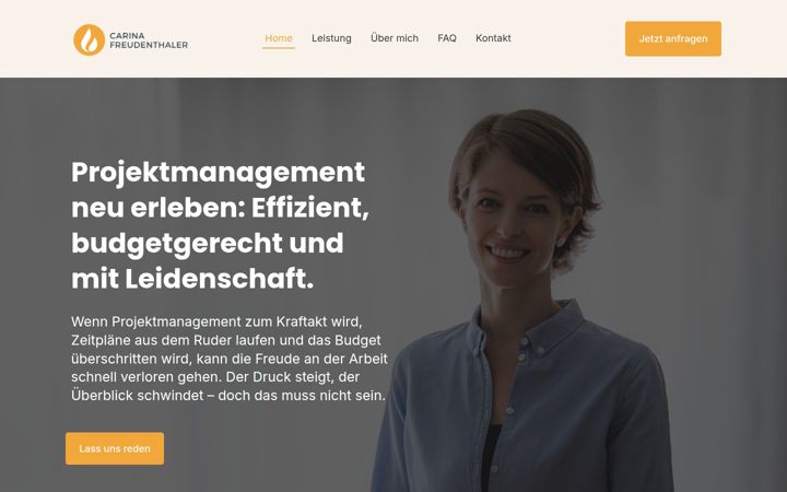 Screenshot of freudenthaler.coach