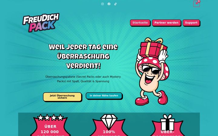 Screenshot of freudichpack.de