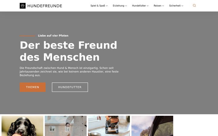 Screenshot of freudigerhund.de