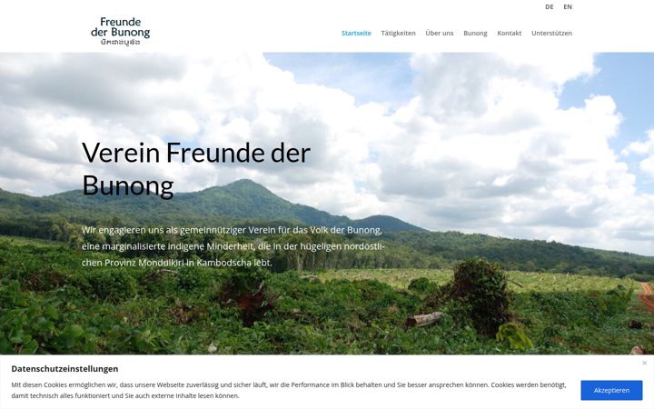 Screenshot of freunde-der-bunong.org