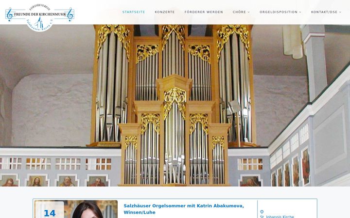 Captură de ecran a freunde-der-kirchenmusik.info