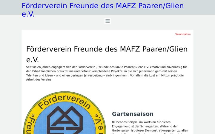 Skærmbillede af freunde-des-mafz.de
