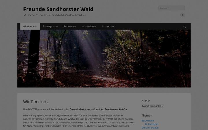 Screenshot von freunde-sandhorster-wald.de