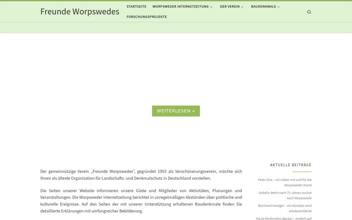 Screenshot von freunde-worpswedes.de