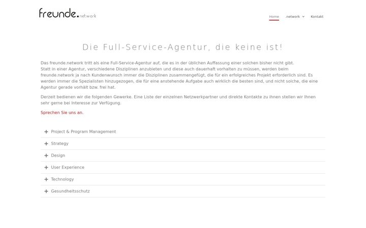 Screenshot of freunde.network