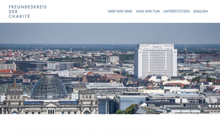 Zrzut ekranu freundeskreis-charite.de