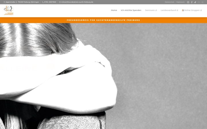 Screenshot of freundeskreis-freiburg.com
