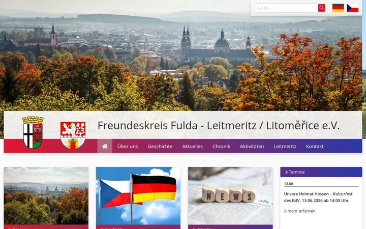 Screenshot of freundeskreis-fulda-leitmeritz.de