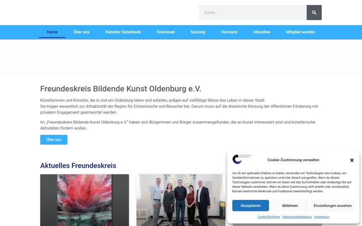 Screenshot of freundeskreis-kunst.de